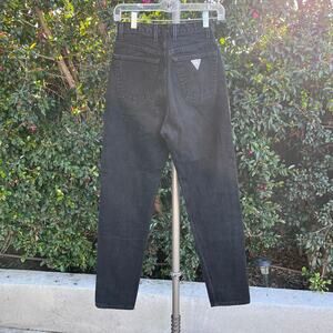Vintage 1980s/ 1990s Denim  Black Guess Jeans Mom XS Grunge USA Made